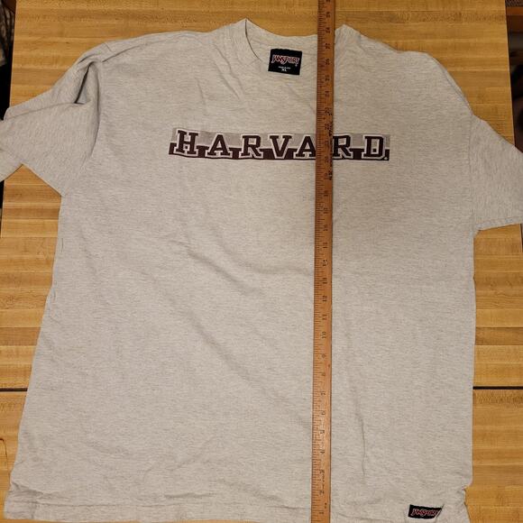 Vintage Harvard Sweatshirt Jansport Men's XL Gray Long Sleeve, Crew Neck - Picture 4 of 6